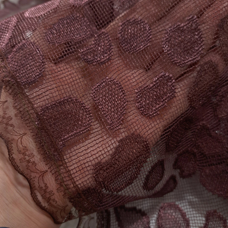 مینی اسکارف گیپور طرح سنگی ابعاد 70 در 70 سانتی متر