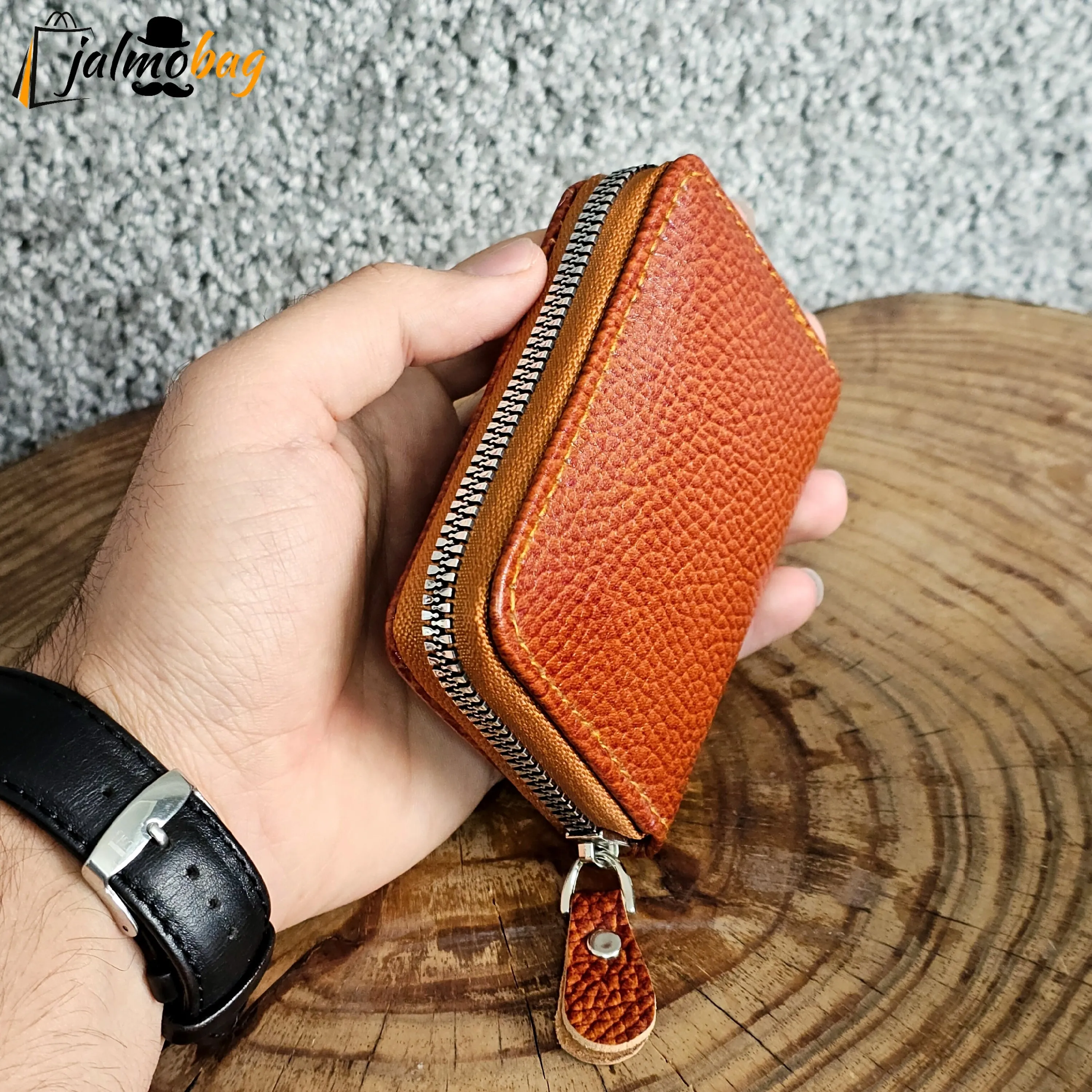 جاکارتی زیپدار چرم اصل گاوی مردانه و زنانه