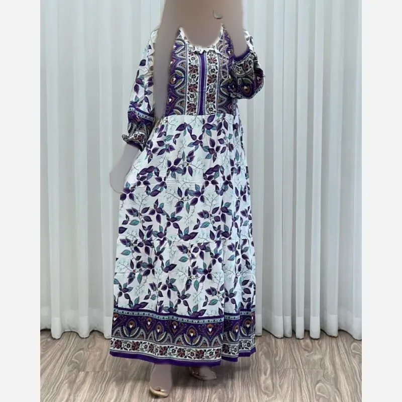 ساحلی نخی حاشیه دار زنانه فری سایز خنک و راحت