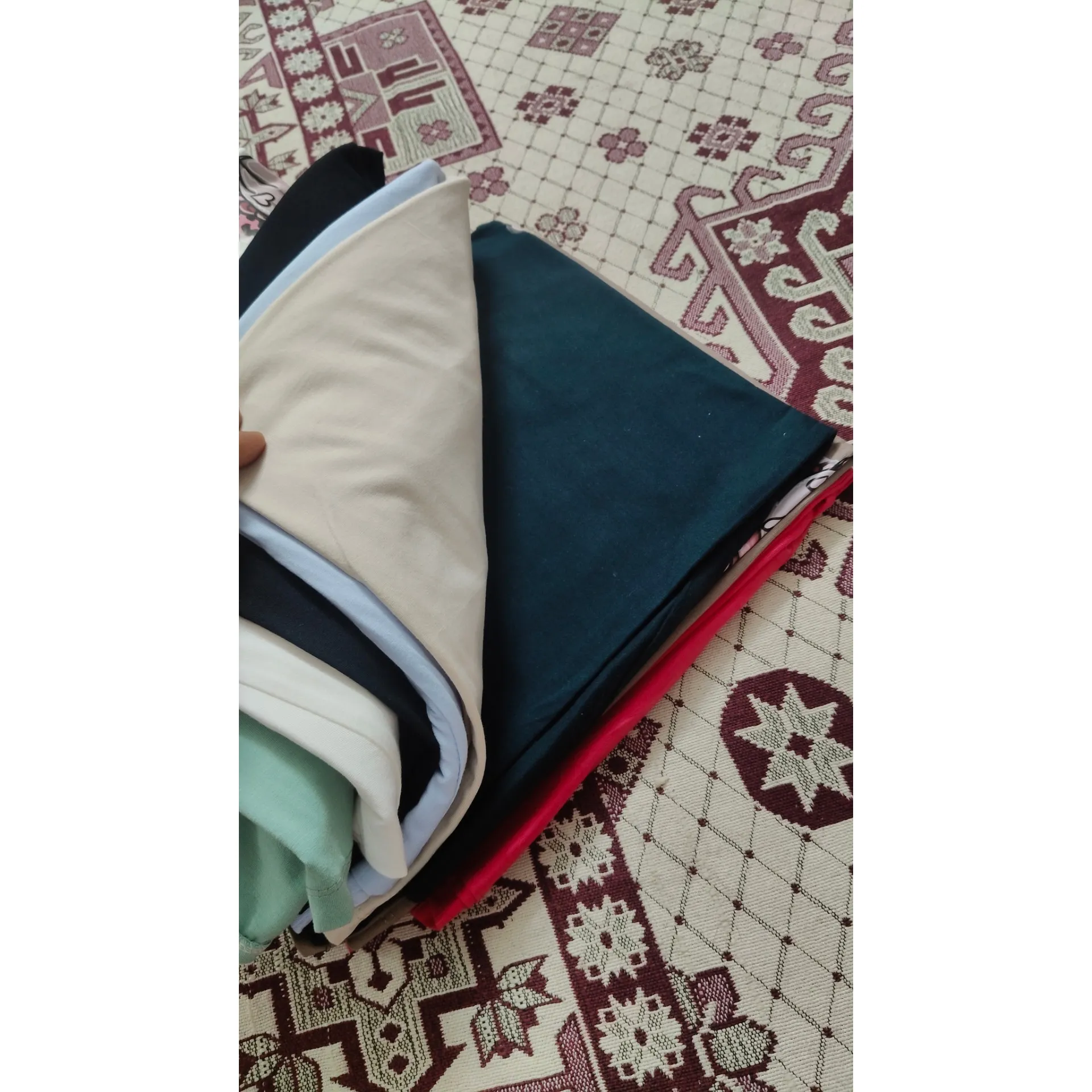 تیشرت باکسی نخ پنبه زنانه و دخترانه اسپرت قد 65 سانت