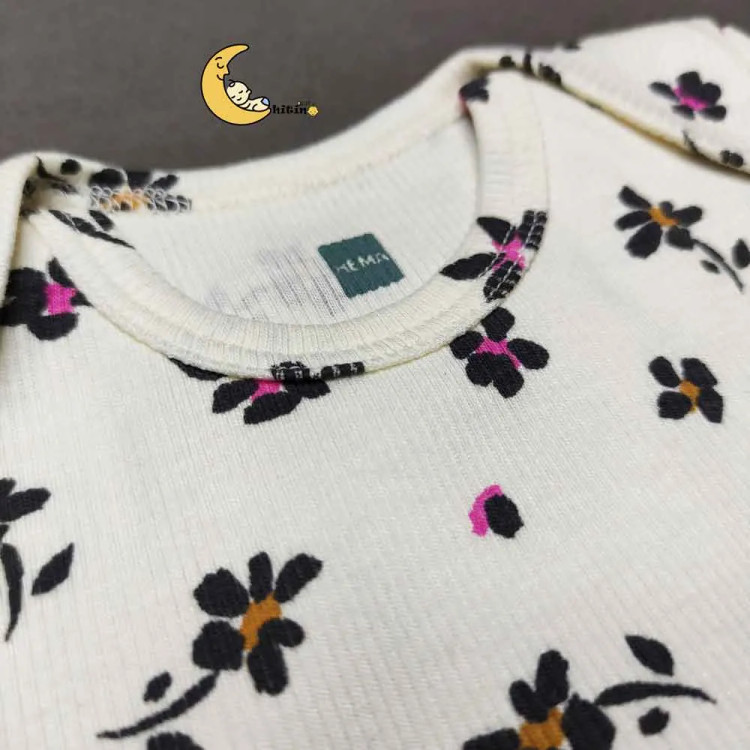 بادی آستین کوتاه کبریتی نوزادی دخترانه برند Hema جنس نخ پنبه وارداتی 3 تا 36 ماه