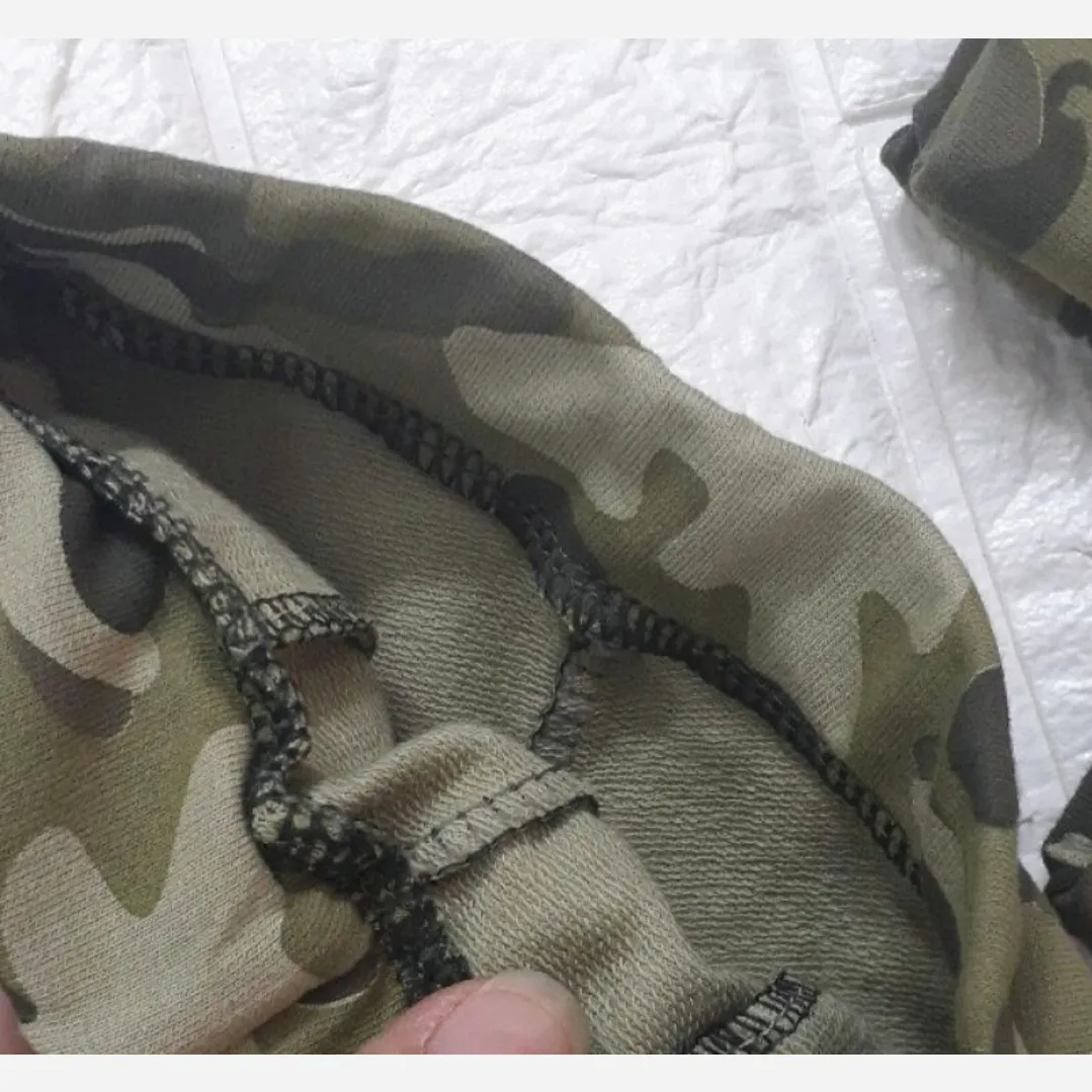 شلوار تک پسرانه طرح چریکی سایز 9 تا 18 ماه قد 44 سانت