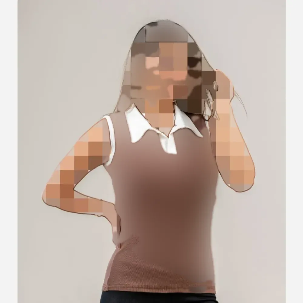 تاپ یقه دار فانریپ پنبه فول کشی زنانه