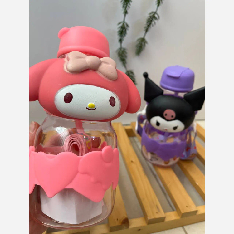 قمقمه ورزشی نیدار قفلدار 850 میلیلیتری طرح کرومی و ملودی