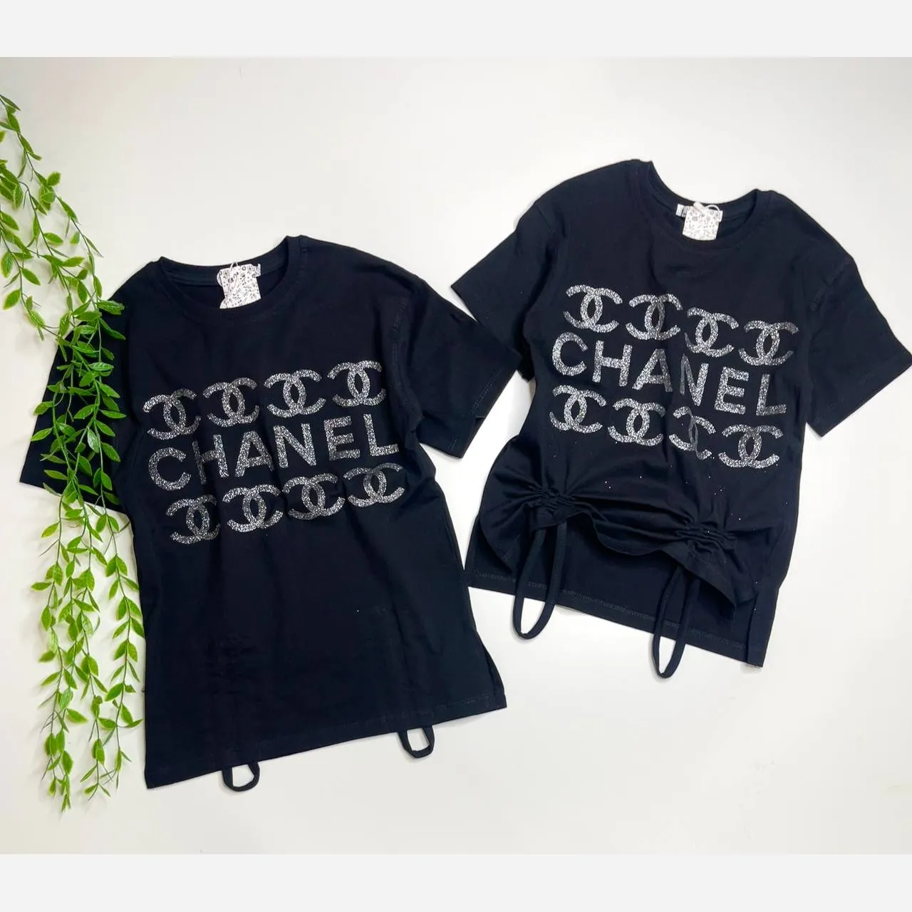 تیشرت دخترانه پنبه ترک گتردار سایز 3 تا 10 سال