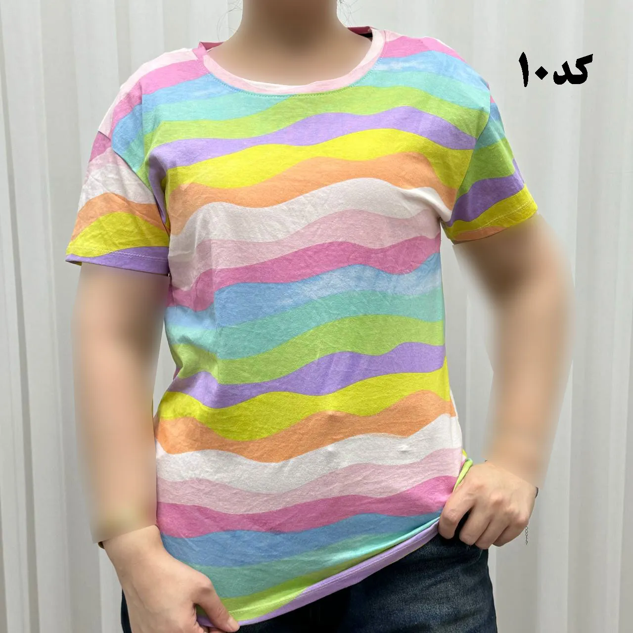 تیشرت طرحدار H&M نخ پنبه چهارفصل زنانه دخترانه سایزبزرگ تا XL XXL XXXL تنخور راحت