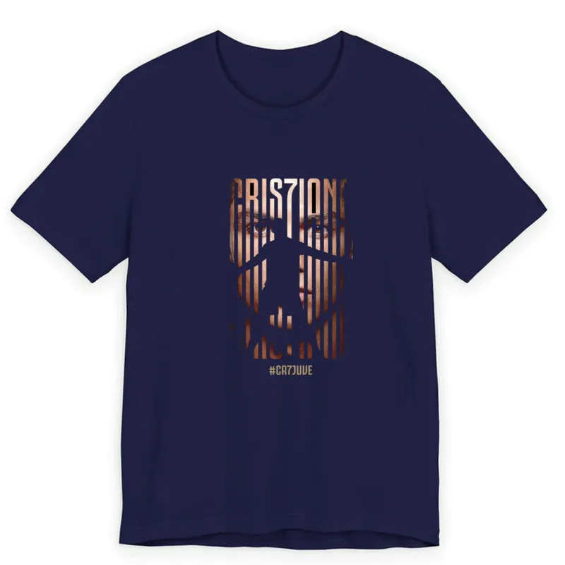 تیشرت آستین کوتاه یقه گرد مردانه پاد آفرین مدل فوتبالی کریستیانو رونالدو
