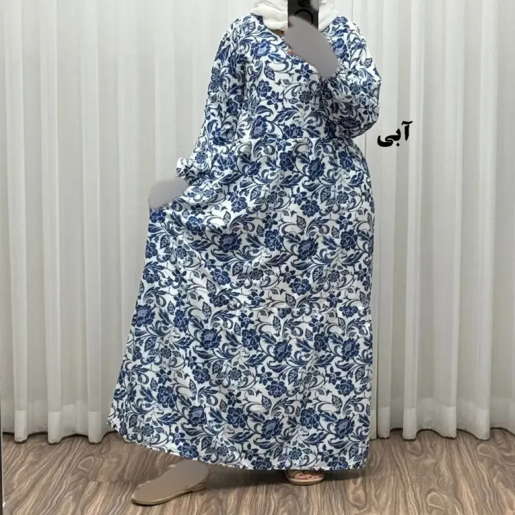 پیراهن فلور بوگاتی فری سایز تا 48 بنددار چهارفصل شیک و راحت بدون آبرفت و رنگ رفت