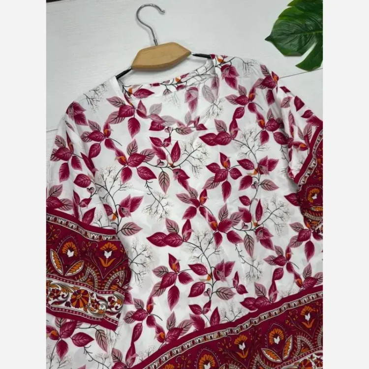 بلوز و شلوار نخی شیوان ست خنک و راحت مناسب فصل گرم فری سایز