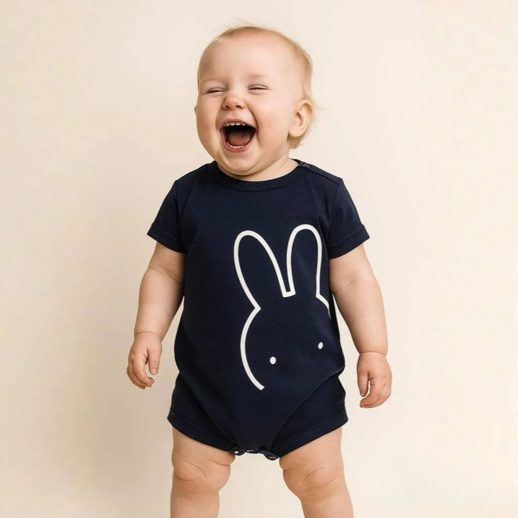 رامپر نوزادی بچگانه نخ پنبه آستین کوتاه 6 تا 36 ماه