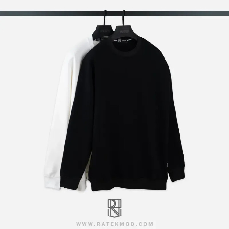 دورس ساده بیسیک مشکی و سفید سه نخ خارخورده صد درصد پنبه
