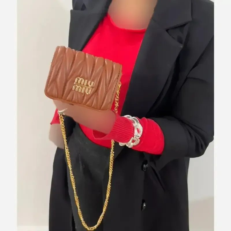 کیف مینی زنانه چرم لباسی خارجی بند زنجیری