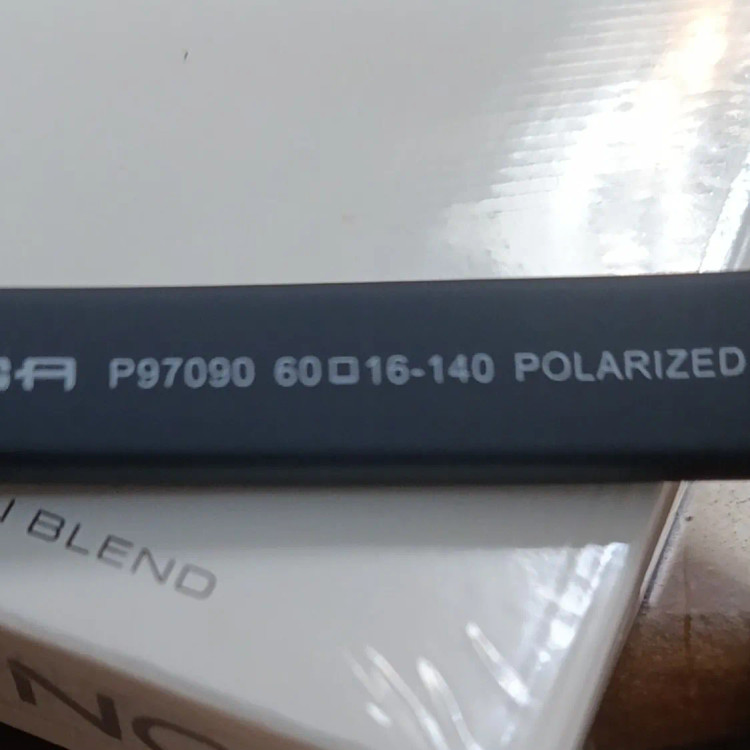 عینک آفتابی اوگا OGA آیتم 97090 پلاریزه UV400 قاب TR90 مستطیلی مشکی قهوه ای